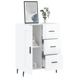 Sideboard High Gloss White 69.5x34x90 cm Engineered Wood 830278