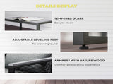4 Pieces Rattan Garden Furniture Set - Charcoal Grey T3398P327960