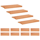 Stair Treads 12 pcs 70 x 25 x 2 cm Varnish Solid Beech Wood 3446352