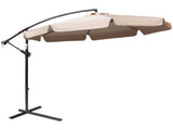 2.7m Cantilever Parasol Banana Sun Umbrella with Crank Handle and Cross Base for Outdoor Hanging Sun T3398P319938