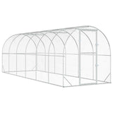 Chicken Coop Silver 600 x 200 x 200 cm Galvanised Steel 3434677
