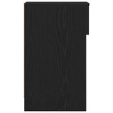 Bedside Cabinet with Drawer Black Oak 20x36x60 cm 858697