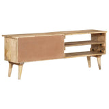 TV Cabinet 140x30x50 cm Solid Mango Wood 320797