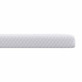 Mattress Topper White 90 x 200 x 5 cm Jaquard Fabric 4106223