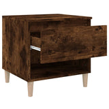 Bedside Table Smoked Oak 50x46x50 Engineered Wood 819542