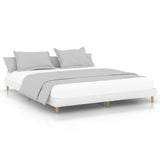 Bed Frame without Mattress White 200x200 cm Engineered Wood 832005