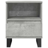 Bedside Cabinet Concrete Grey 40x35x50 cm Engineered Wood 830644