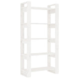 Book Cabinet/Room Divider White 80x35x160 cm Solid Wood 813910