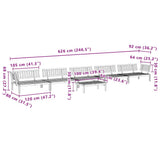 Pallet Sofa Set Natural wood Solid acacia wood Modular 3209315
