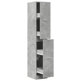Apothecary Cabinet Concrete Grey 30x41x174.5 cm Engineered Wood 3309630