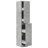 Apothecary Cabinet Concrete Grey 30x41x174,5 cm Engineered Wood 3309630
