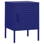 ZNTS Nightstand Navy Blue 35x35x51 cm Steel 336208