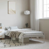 Metal Bed Frame without Mattress White 100x190cm 350907