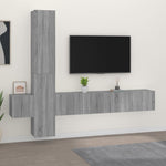 ZNTS 5 Piece TV Cabinet Set Grey Sonoma Engineered Wood 3114252