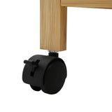 Kitchen Trolley with Wheels Natural 60 x 18 x 97 cm Bamboo 42028298