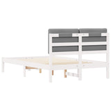 Bed Frame with Upholstered Headboard Light Grey 120 x 190 cm 878068
