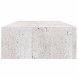 330265 Wall-mounted Drawer Shelf Concrete Grey 60x23,5x10cm MDF