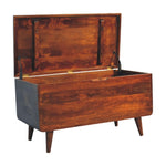 Curved Chestnut Blanket Box IN3593