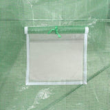 Greenhouse Green PE mesh fabric, Galvanised steel 45536