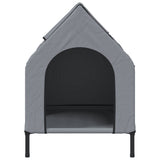 Dog House Light Grey Oxford Fabric and Steel 172590
