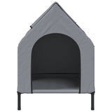 ZNTS Dog House Light Grey Oxford Fabric and Steel 172590