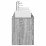 Bathroom Cabinet Set 3 pcs Grey Sonoma 49.5 x 41 x 62.5 cm 3405848