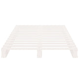 Pallet Bed without Mattress White 90x200 cm Solid Wood 821378