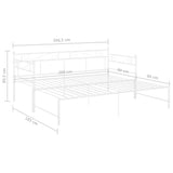 Sofa Bed Frame White Powder-coated metal Standard Single 324771