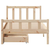Bed Frame without Mattress 100x200 cm Solid Wood Pine 3301575