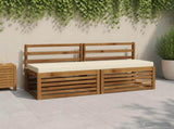 2-Piece Bench Cushions SOEST 2 pcs 100% Polyester Cream 949927