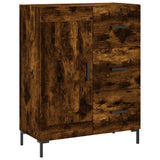 Highboard Smoked Oak 69.5x34x180 cm Engineered Wood 3200006