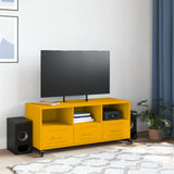 TV Cabinet Mustard Yellow 100.5x39x43.5 cm Steel 846695