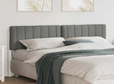Upholstered Headboard White and Light Grey 150 cm 880177