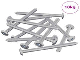 Furniture Screws 1200 pcs Silver Steel 864402