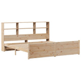 Bookcase Bed without Mattress 200x200cm Solid Wood Pine 3322479