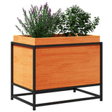 Garden Planter Wax Brown 60x40x50 cm Solid Wood Pine 847025