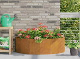 Planter Rusty 90 x 45 x 35 cm Weathering Steel 883695