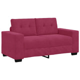 Sofa Wine Red 160 x 77 x 82 cm Fabric 4105114