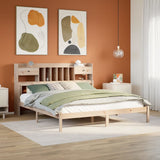 Bookcase Bed without Mattress 180x200 cm Super King Solid Wood Pine 3322347