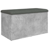 Storage Bench Concrete Grey 82x42x45 cm Engineered Wood 835050