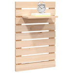 ZNTS Wall-mounted Bedside Shelves 2 pcs Solid Wood Pine 824768