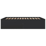 Bed Frame without Mattress Black 150x200 cm 3280917