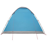 Camping Tent with Roof Blue 6-Person Polyester and Steel 42028653