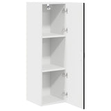 Wall Cabinet PORTO Black 30 x 31 x 100 cm Engineered Wood 885456