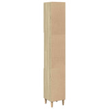 Bathroom Cabinet Sonoma Oak 30x30x190 cm Engineered Wood 849657