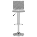 Bar Stools 2 pcs Light Grey Velvet 333687