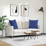 Sofa Pillows 2 pcs Police Blue 80 x 80 cm Corduroy Fabric 42014068