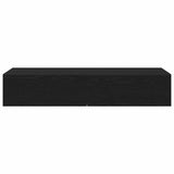 ZNTS Wall Shelf with Drawers Black 100x36x19 cm Engineered Wood 859987