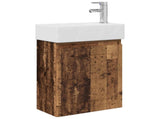 Bathroom Vanity Unit with Tap Old Wood 45.5 x 22.5 x 84 cm 889519