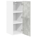 Hanging Cabinet 2 pcs Concrete Grey and White 30 x 31 x 80 cm 884249